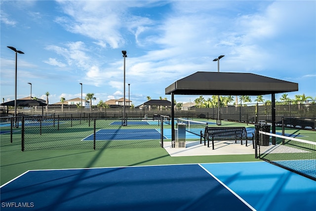 view of tennis court