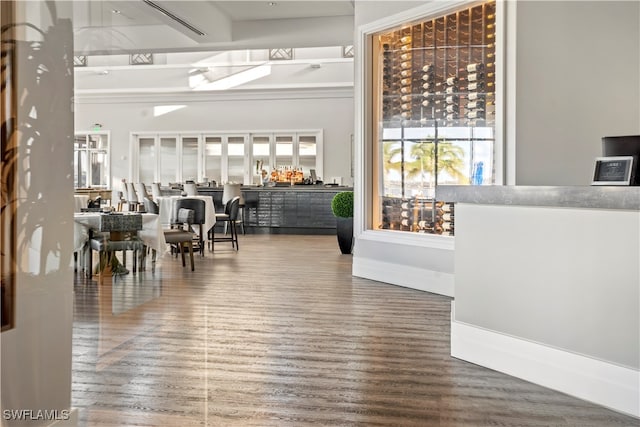 interior space featuring hardwood / wood-style flooring