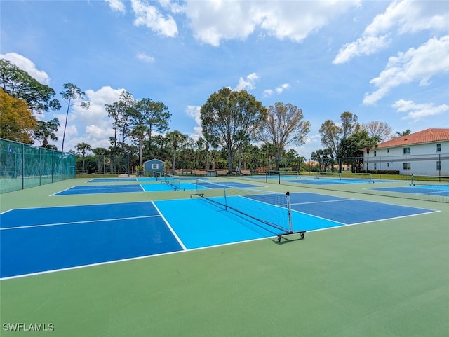 view of tennis court