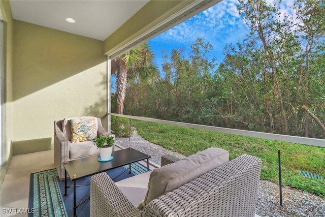 view of sunroom / solarium