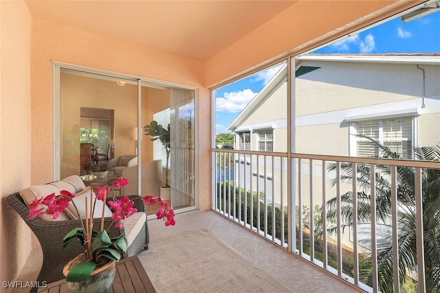 view of balcony