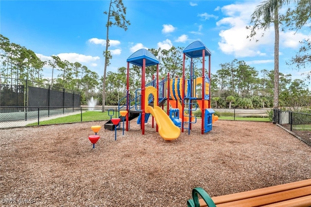 view of jungle gym