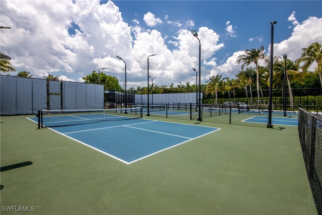 view of tennis court