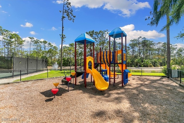 view of jungle gym