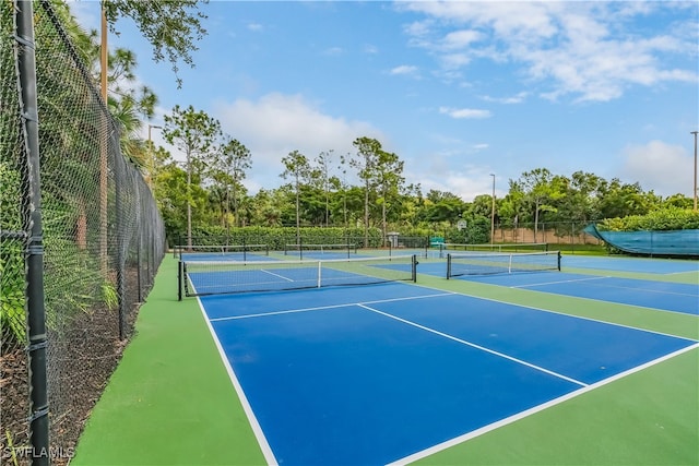 view of tennis court