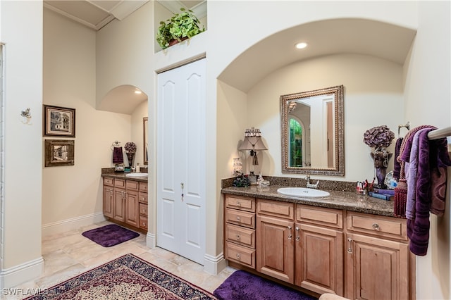 bathroom featuring vanity