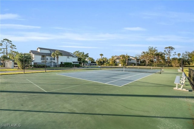 view of tennis court