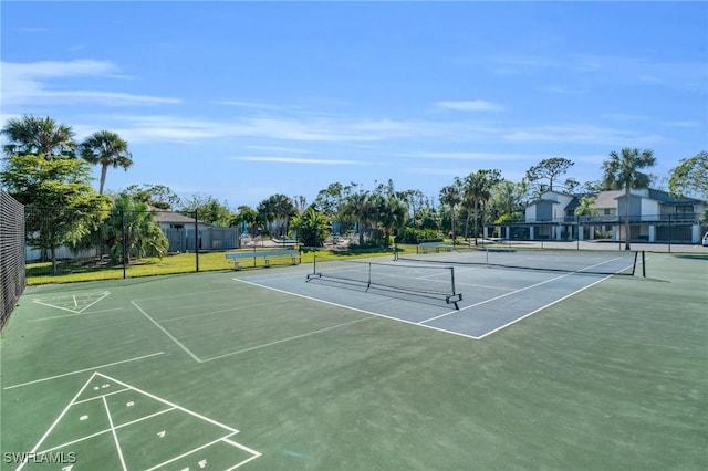 view of sport court