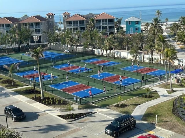 view of tennis court