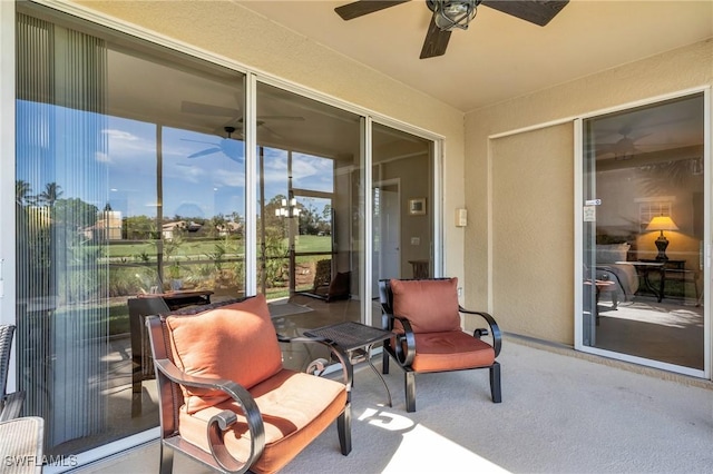 20111 Seagrove St Unit 604, Estero, FL 33928 - view of patio featuring a ceiling fan