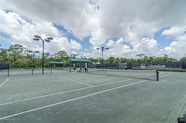 view of tennis court