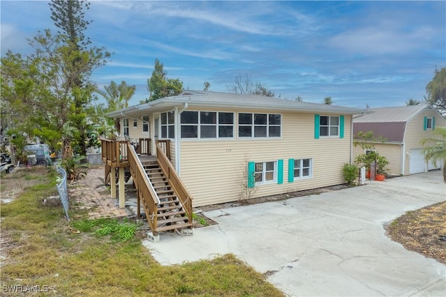 view of rear view of property