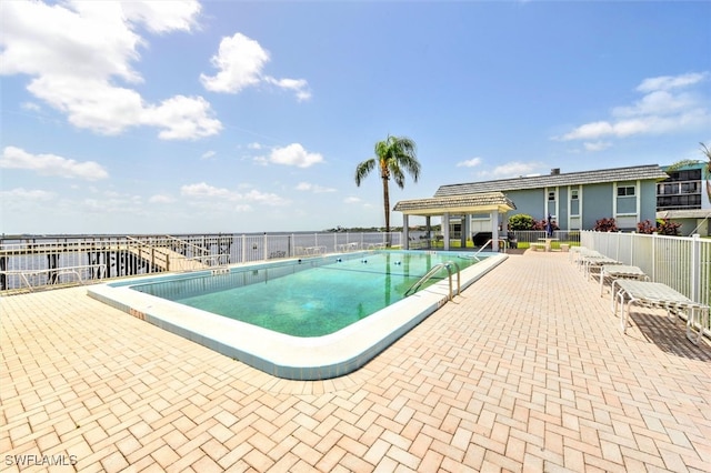 view of pool with a patio area