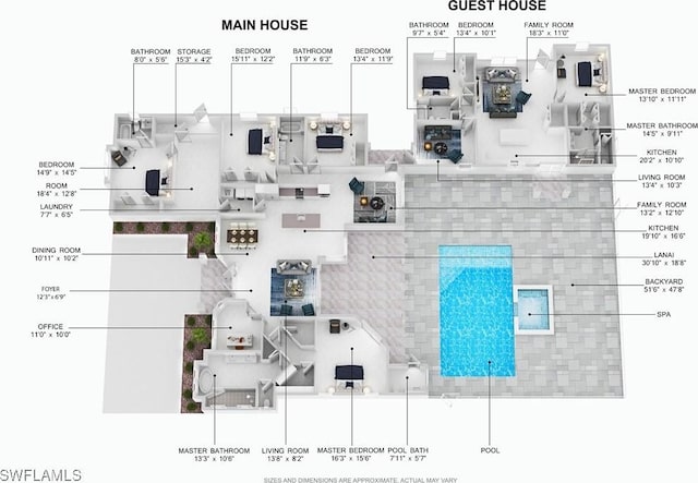 219 33rd Ave NW, Naples, FL 34120 - floor plan / room layout
