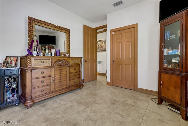 view of tiled bedroom