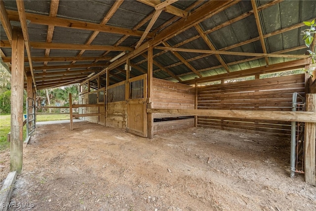 view of stable