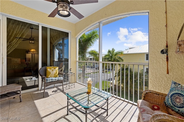 view of sunroom / solarium