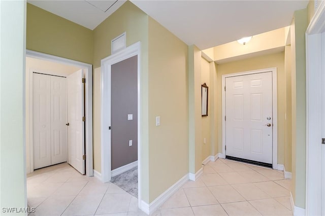 view of tiled entryway