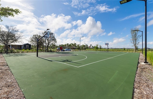 view of basketball court