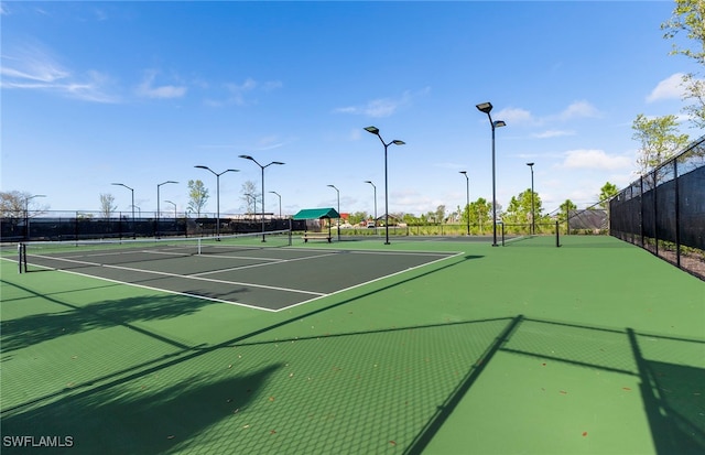 view of sport court