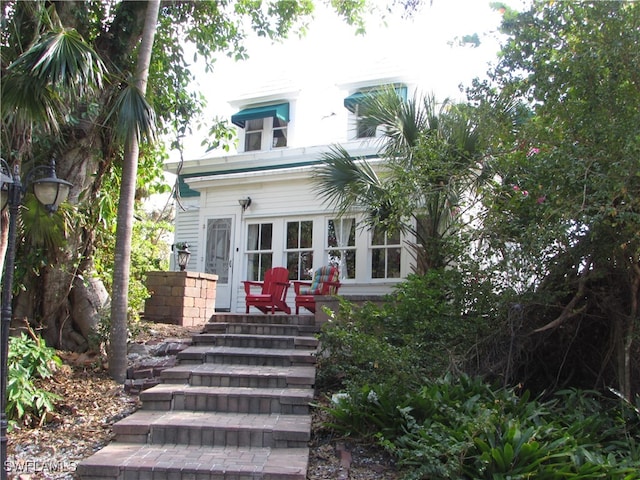 view of front of home with french doors