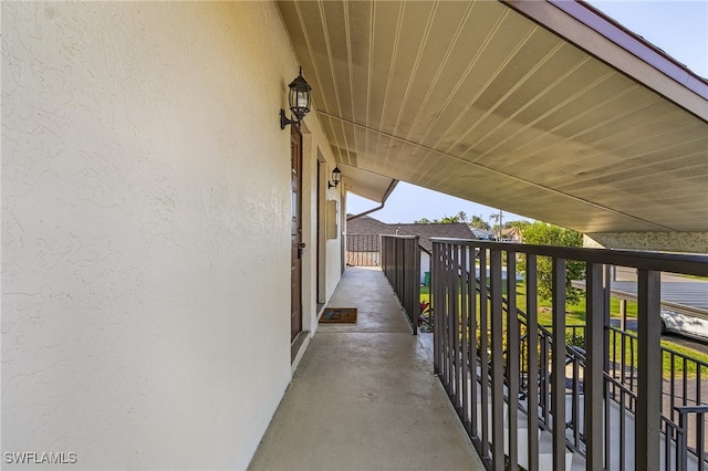 view of balcony