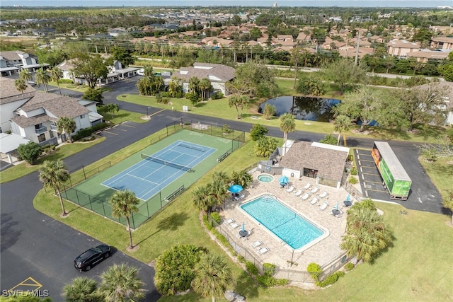 birds eye view of property