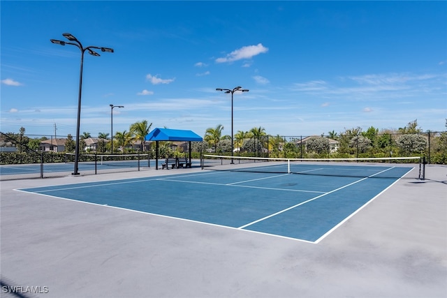 view of tennis court