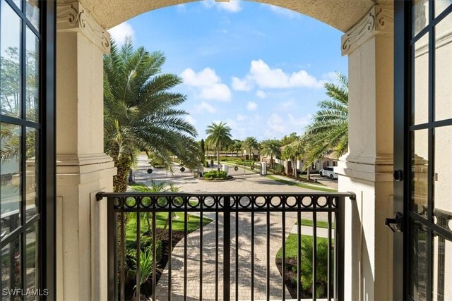 view of balcony