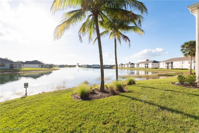 property view of water featuring a residential view