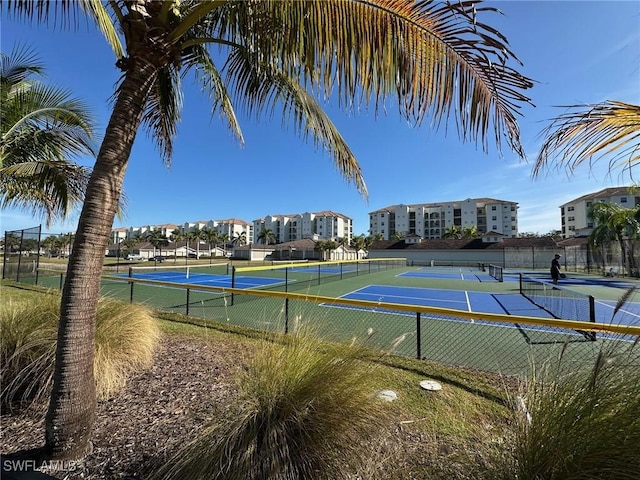 view of sport court