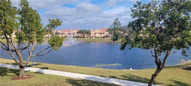 view of water feature