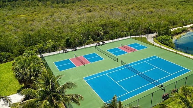 view of tennis court