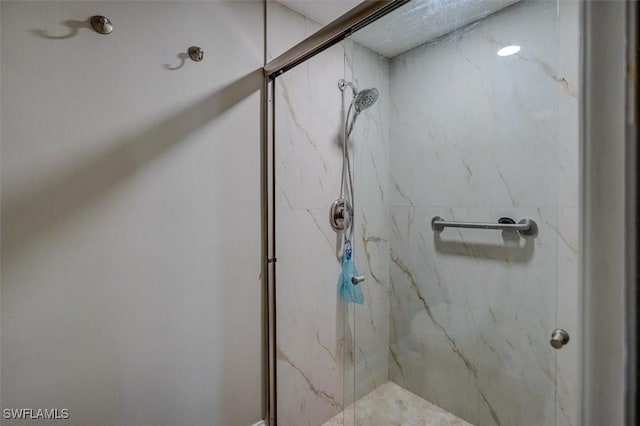 5103 Sunnybrook Ct Unit 3, Cape Coral, FL 33904 - bathroom with a marble finish shower