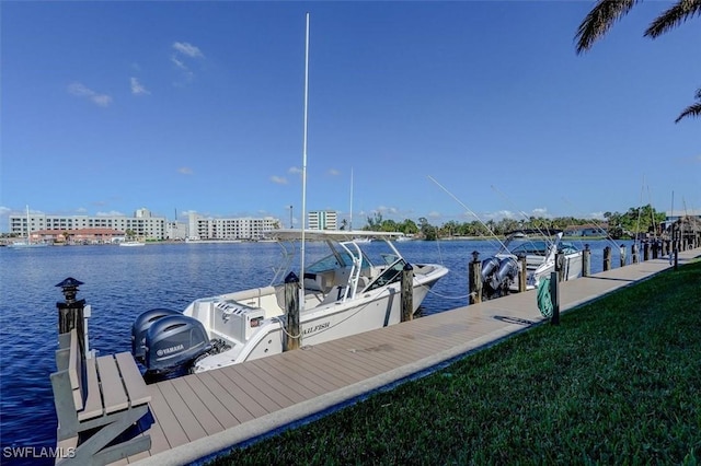 5103 Sunnybrook Ct Unit 3, Cape Coral, FL 33904 - dock featuring a water view