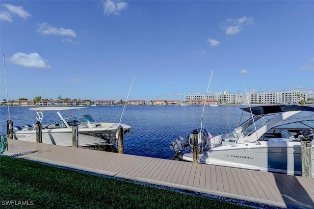 5103 Sunnybrook Ct Unit 3, Cape Coral, FL 33904 - dock area featuring a water view