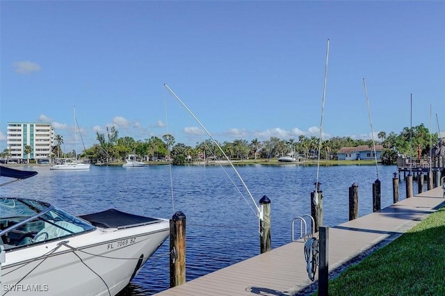 5103 Sunnybrook Ct Unit 3, Cape Coral, FL 33904 - dock area featuring a water view