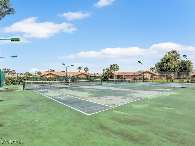 view of tennis court