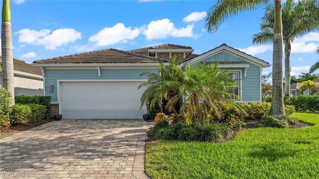 view of front of home featuring a garage