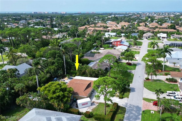 birds eye view of property