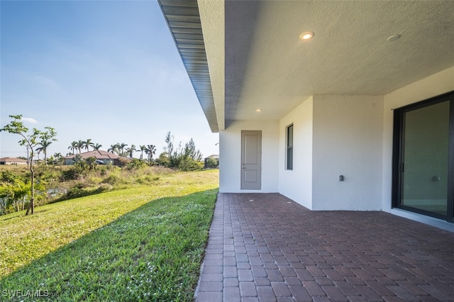 exterior space with a patio area