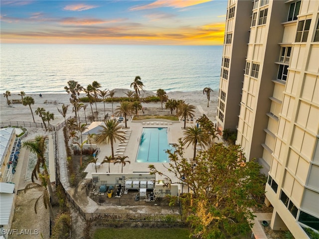 4051 Gulf Shore Blvd N Unit 902, Naples, FL 34103 - water view with local beach