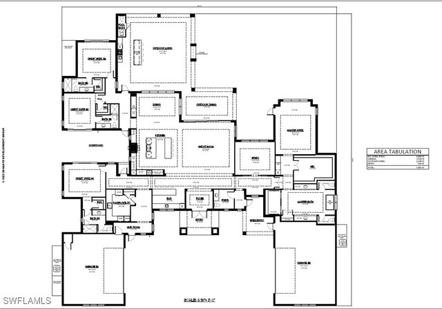 3037 Ravenna Ave, Naples, FL 34120 - view of home floor plan