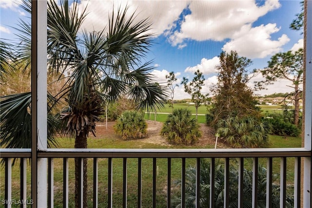 view of balcony