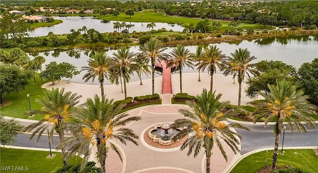 view of water feature