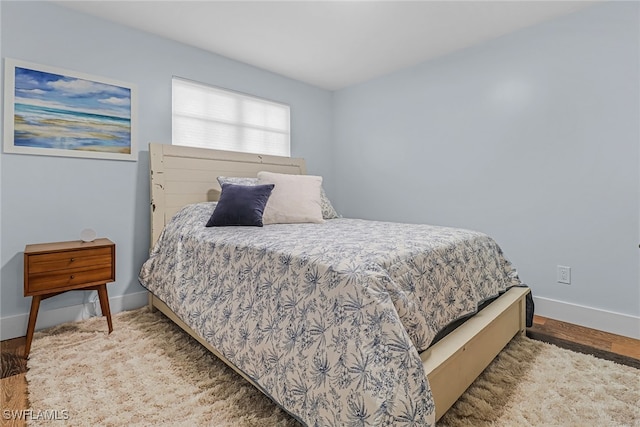 bedroom with baseboards