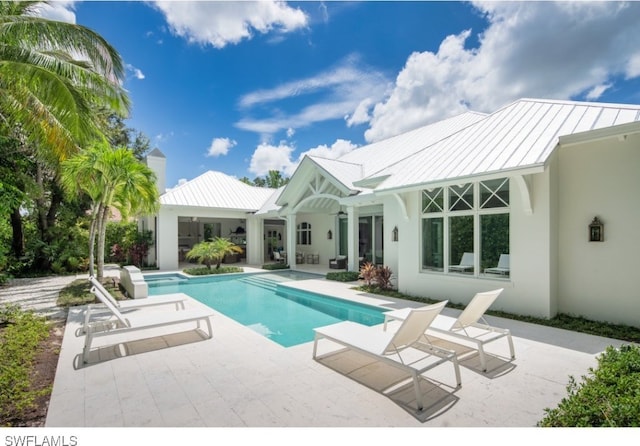 view of pool with a patio