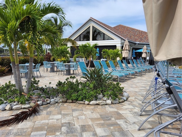 view of pool with a patio area