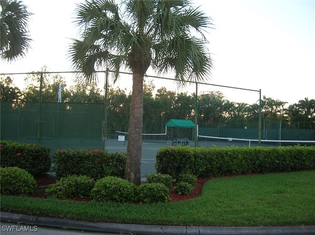 view of tennis court