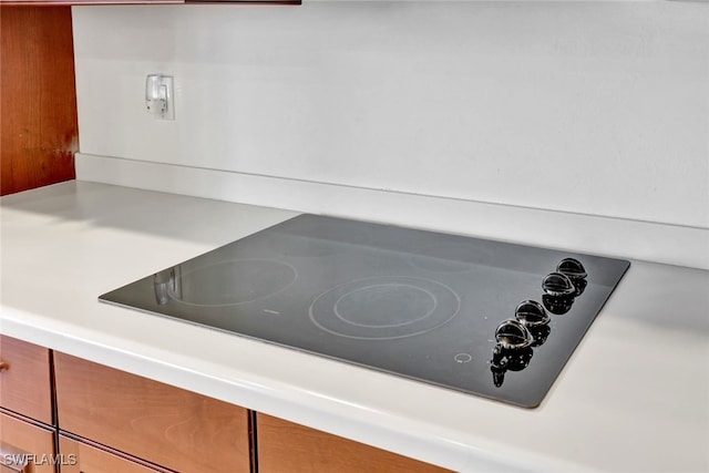 details with black electric stovetop